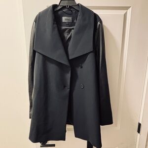 Brand new RUDSAK MELBA WRAP COAT, WITH LEATHER SLEEVES